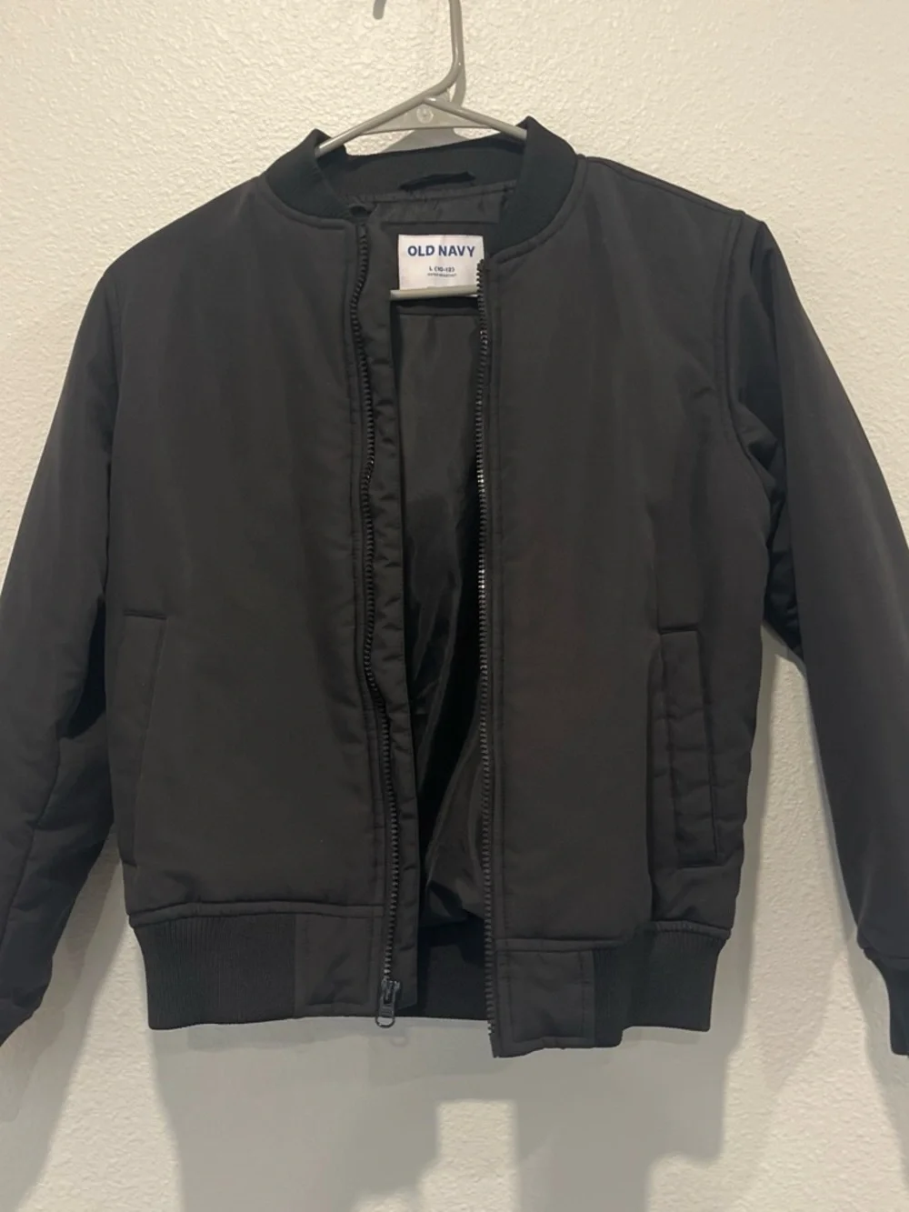 Boys Old Navy Black Bomber Jacket - Classic Casual Layer